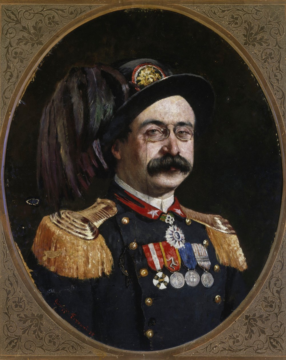 Portrét Oreste Baratieri (1841-1901) (olej na plátně) od Unknown artist