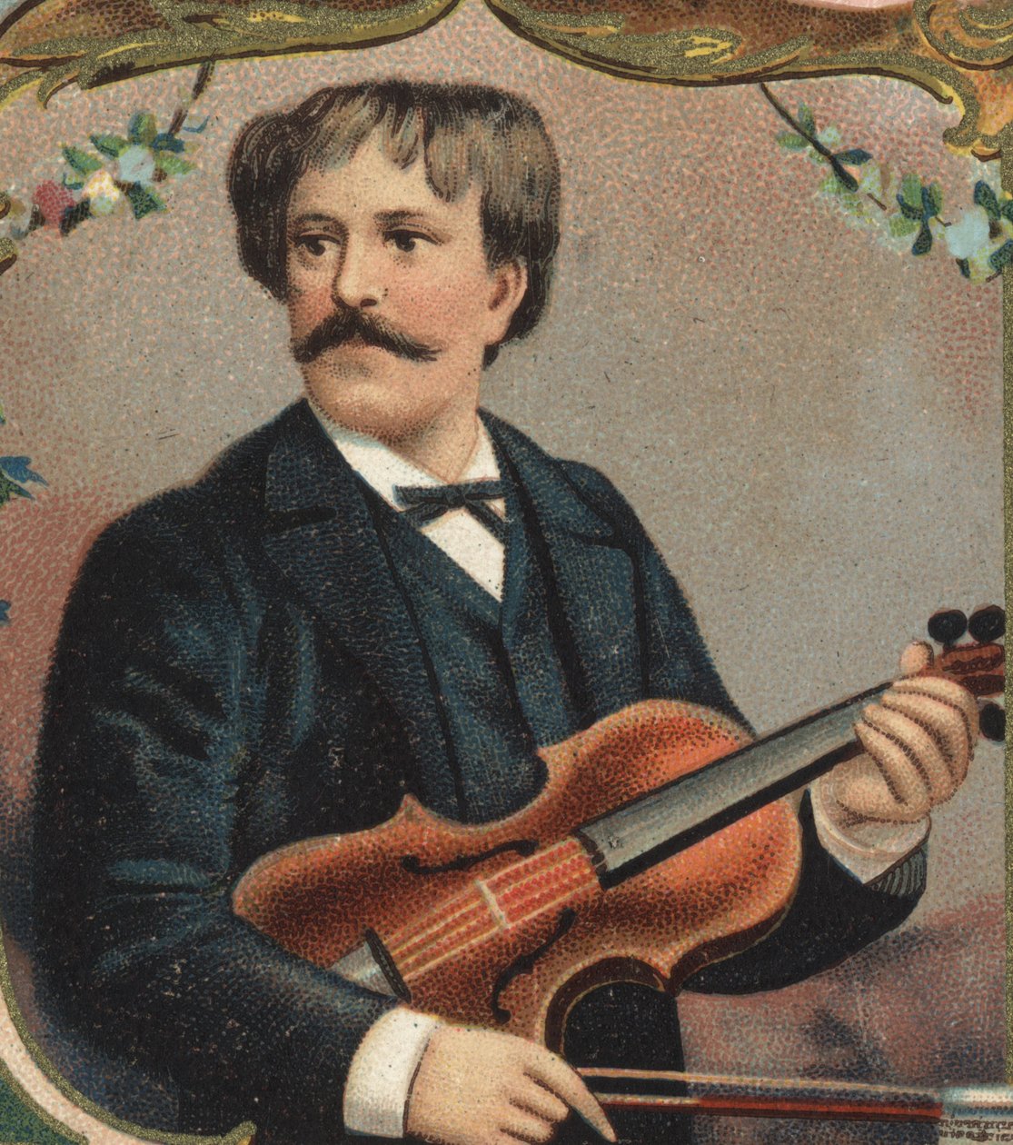 Portrét Pabla de Sarasate (1844-1908), celým jménem Pablo Martin Meliton de Sarasate y Navascuez, španělský houslista a skladatel. od Unknown artist