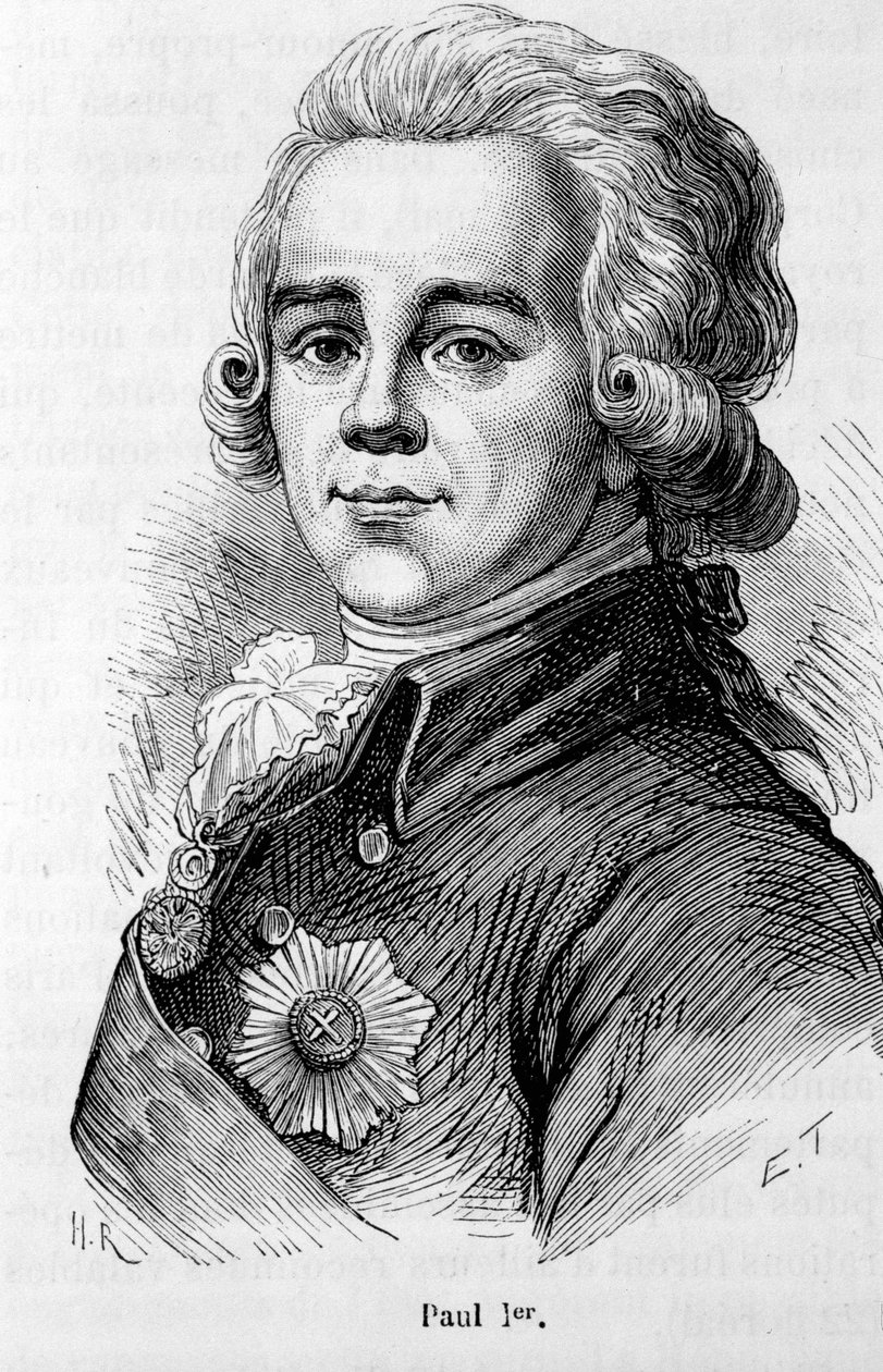 Portrét Pavla I. Petroviče (1754-1801), cara Ruska od Unknown artist