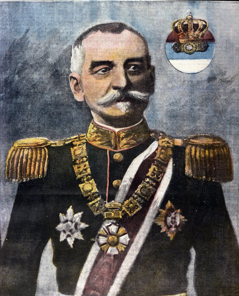 Portrét Petra I. Srbského (Karageorgevic od Unknown artist