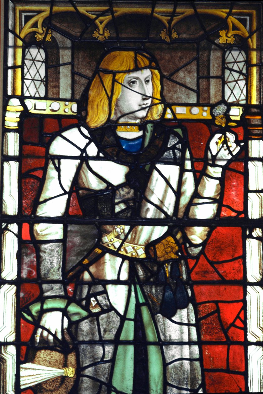 Portrét Filipa I. Habsburského (1478-1506) španělského krále Vitráže 15. století. Bruggy, kaple svaté krve od Unknown artist