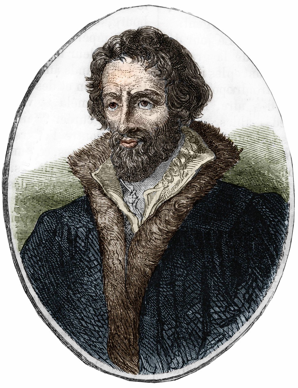Portrét Philipa Melanchthona (Melanchthon) (1497 - 1560), německého náboženského reformátora. Rytina 19. století od Unknown artist