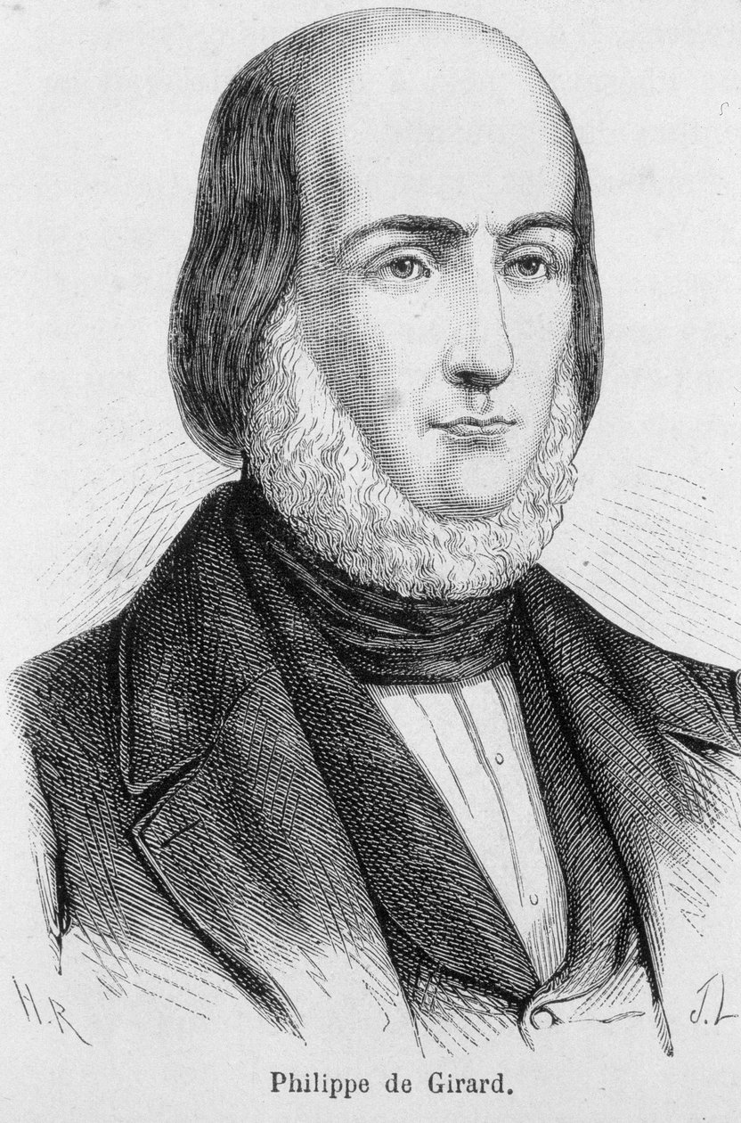 Portrét Philippe de Girard, francouzský vynálezce a průmyslník (1775 - 1845) od Unknown artist