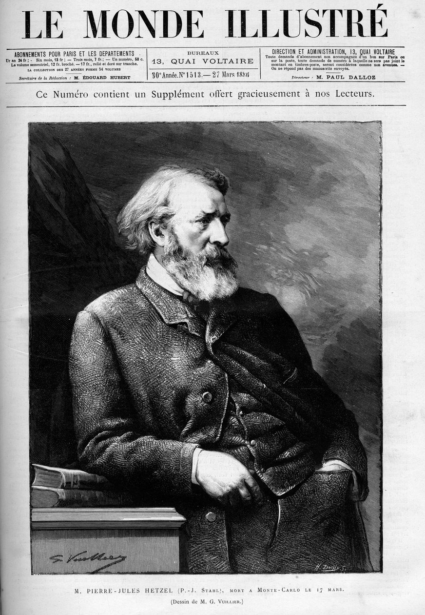 Portrét Pierre-Jules Hetzel (Pierre Jules Hetzel od Unknown artist