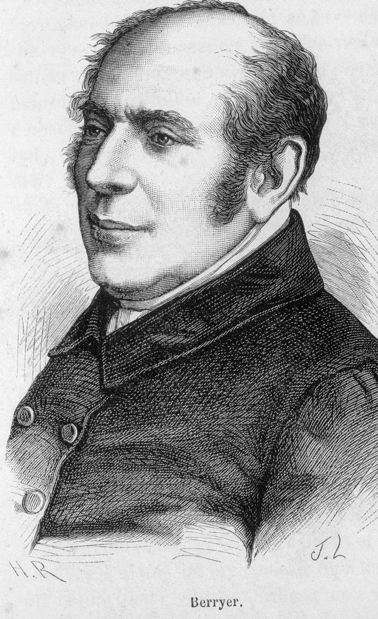 Portrét Pierre Antoine (Pierre-Antoine) Berryer (1790-1868) (Berryer fils), francouzský právník a politik od Unknown artist