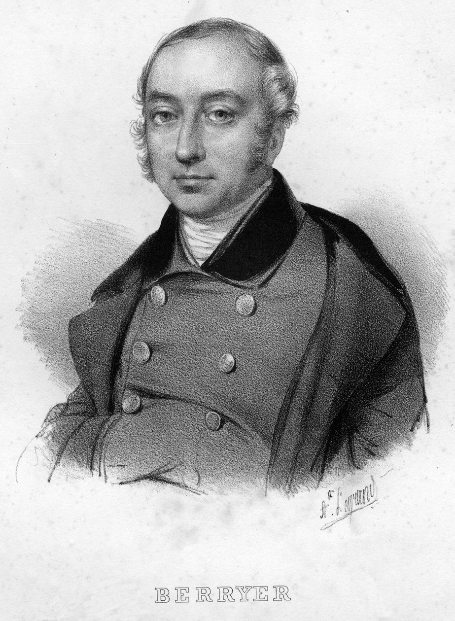 Portrét Pierre Antoine (Pierre-Antoine) Berryer (1790-1868) (Berryer fils), francouzský právník a politik od Unknown artist