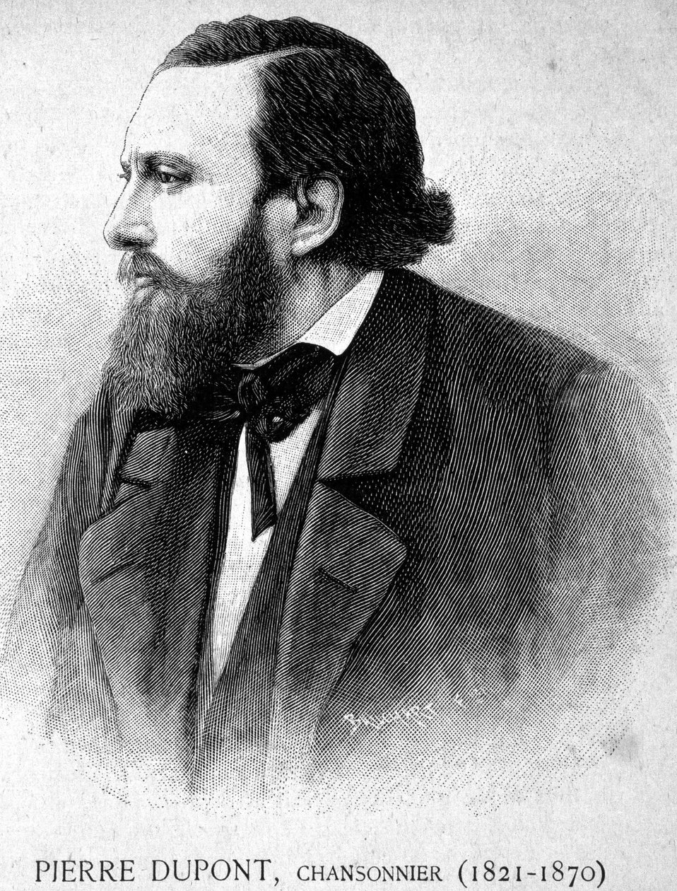 Portrét Pierra Duponta, Chansonniera (1821-1870) - v „“Les Contemporains“, n. d. koncem 19. století. od Unknown artist