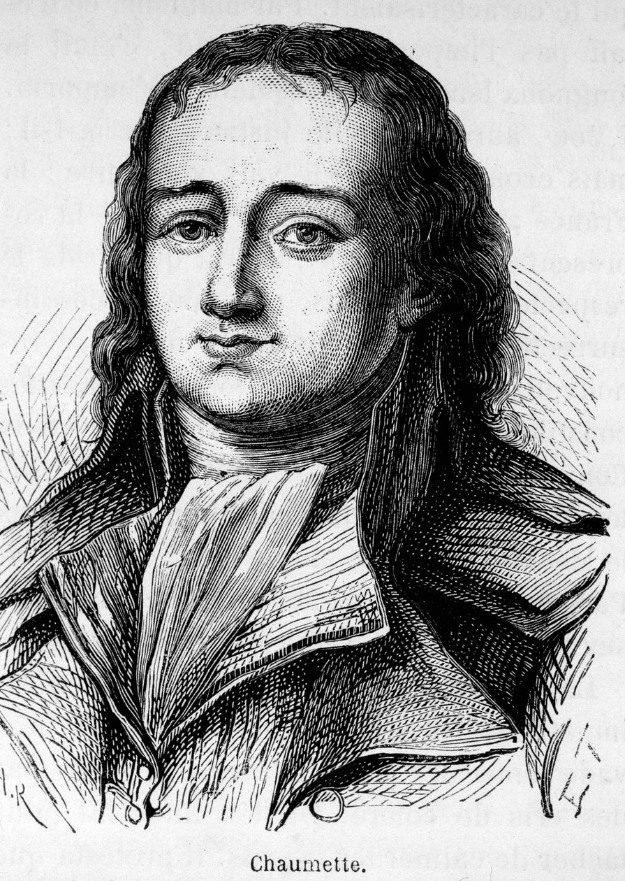Portrét Pierra Gasparda Chaumetta (1763-1794), francouzského politika, člena Cordeliers Club a prokurátora - syndikátu Povstalecké komuny v Paříži... Byl zatčen a s hostitelskými extremisty sražen gilotinou. od Unknown artist