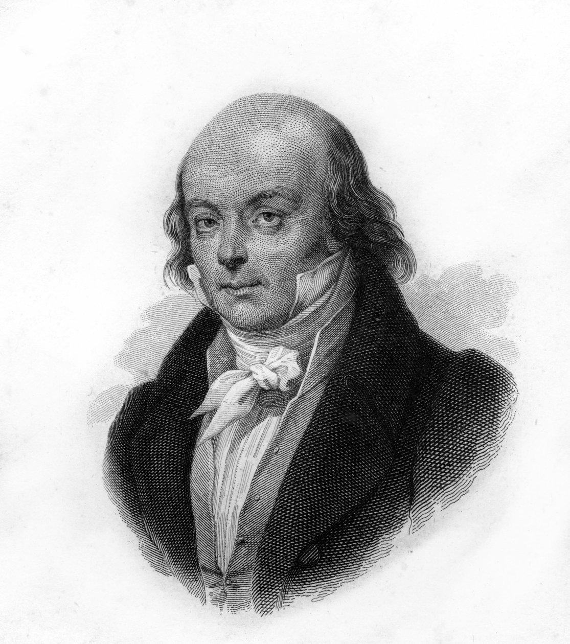 Portrét Pierre Jean de Beranger (1780 - 1857), francouzský básník a skladatel - rytina 19. století od Unknown artist