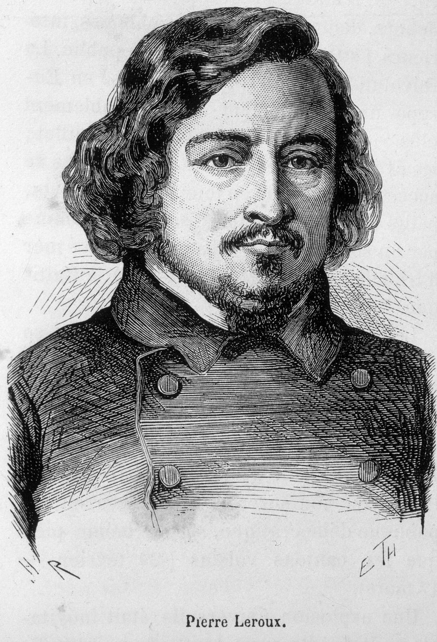 Portrét Pierra Lerouxe, francouzského filozofa, publicisty a politika (1797 - 1871) od Unknown artist