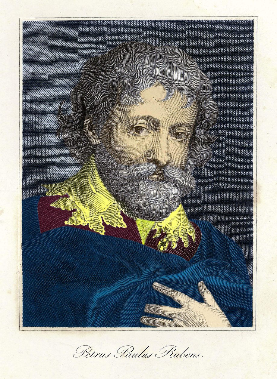 Portrét Pierre Paul (Pierre-Paul) Rubens (nebo Peter Paul nebo Petrus Paulus) (1577-1640), vlámský malíř a karikaturista od Unknown artist