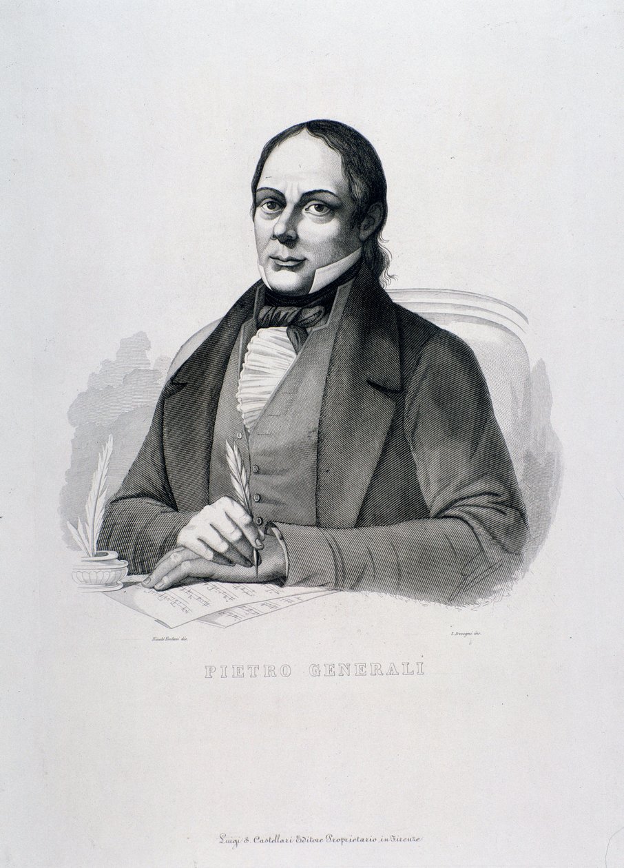Portrét Pietro Generali (rytina) od Unknown artist