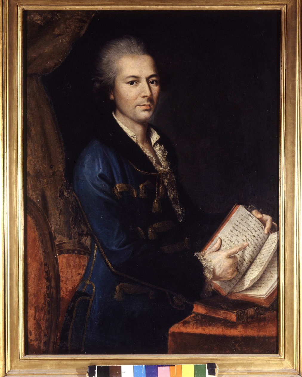Portrét Pietra Verriho (1728 - 1797). Anonymní malování. 18. nebo 19. století. Museo de Milan od Unknown artist