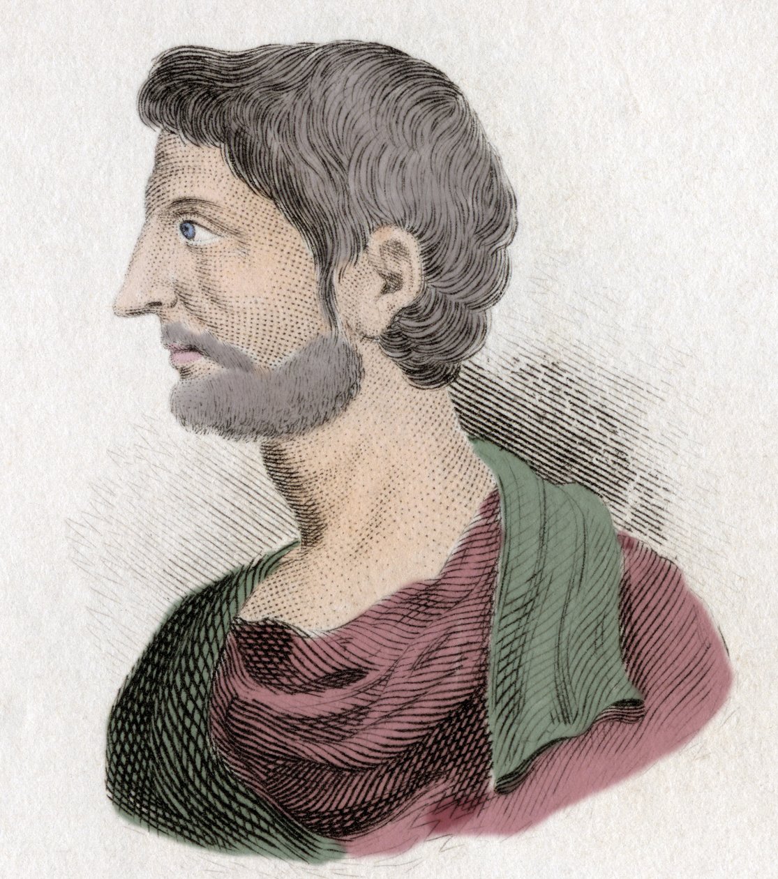 Portrét Pompea Velikého (Gneo Pompeo Veliký nebo Gnaeus Pompeius Magnus od Unknown artist