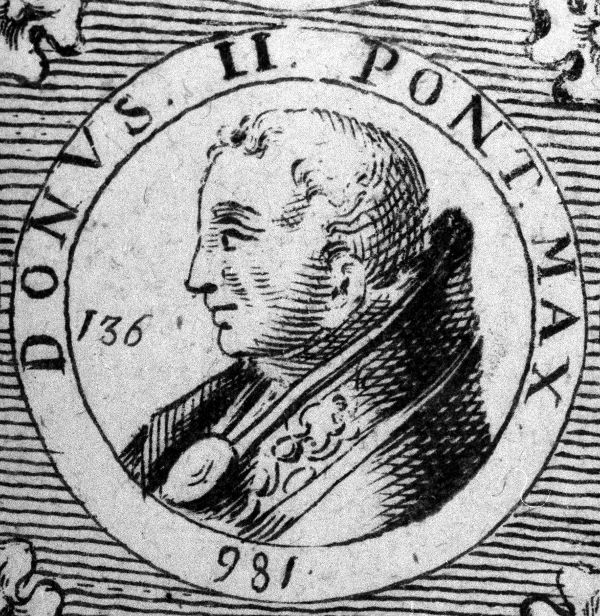 Portrét papeže Donuse II (papež 973). od Unknown artist