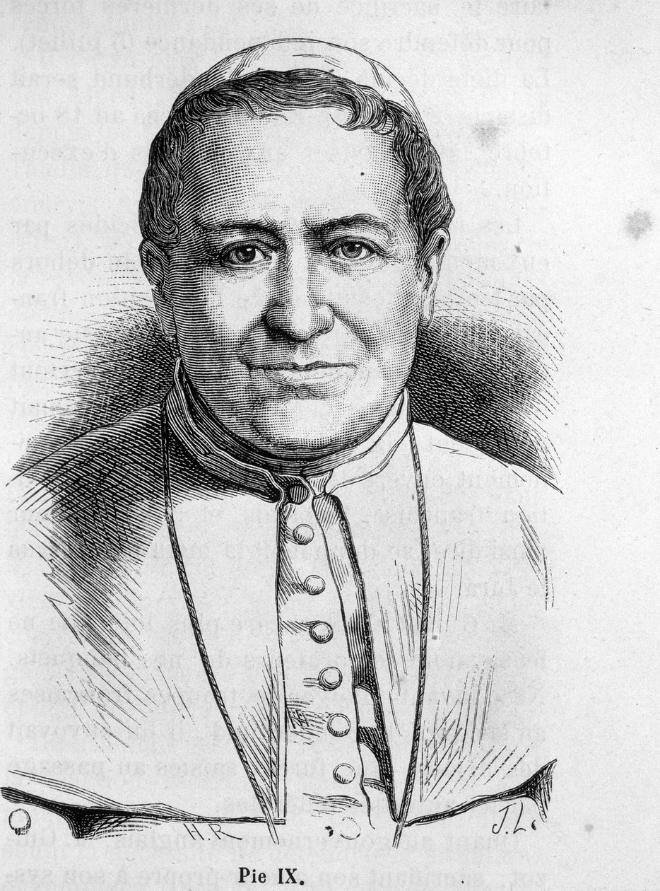Portrét papeže Pia IX. (1792 - 1878). od Unknown artist