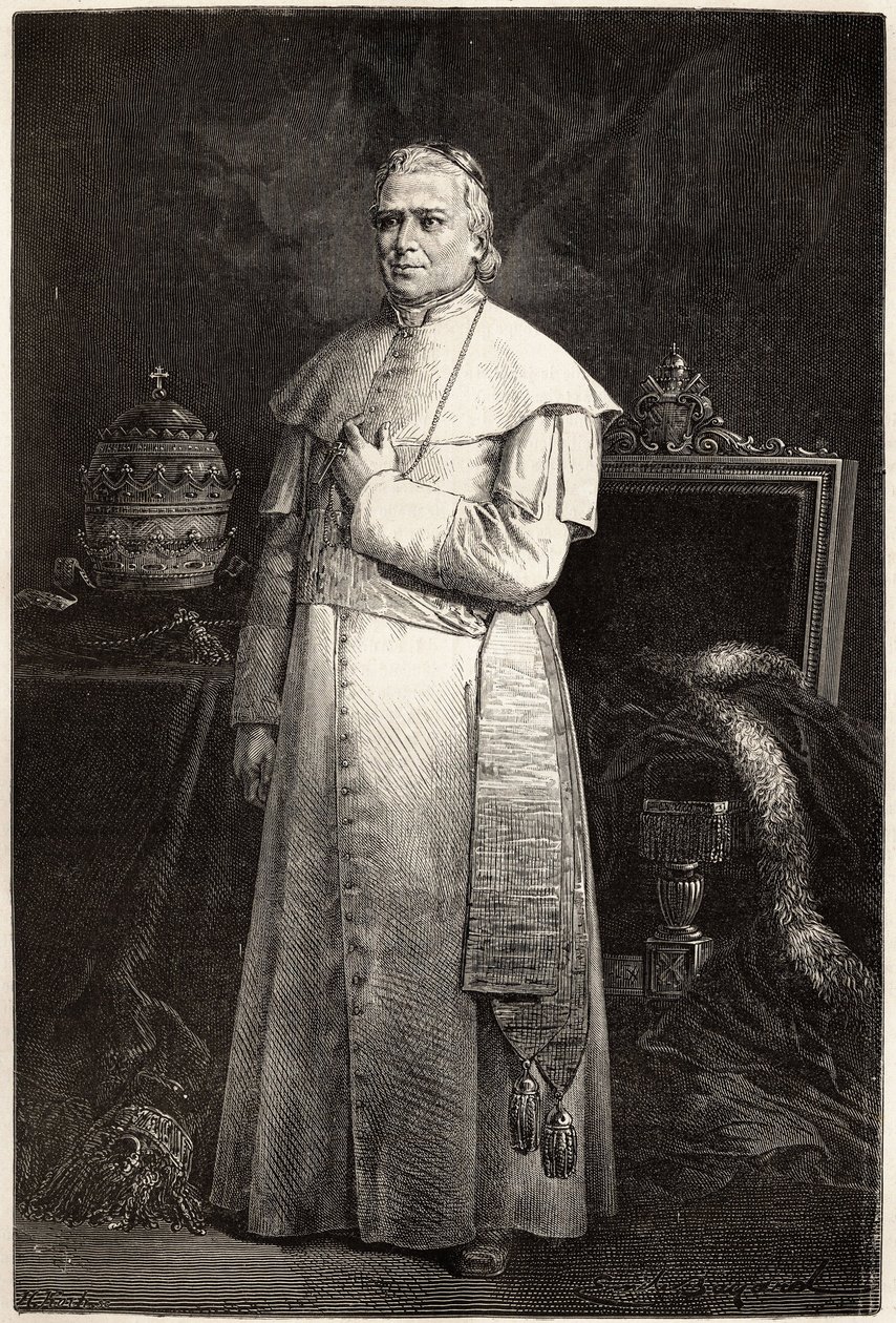 Portrét papeže Pia IX. (Giovanni Maria Mastai Ferretti od Unknown artist