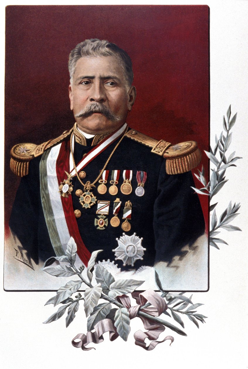 Portrét Porfiria Diaze, mexického generála a státníka (Oaxaca od Unknown artist