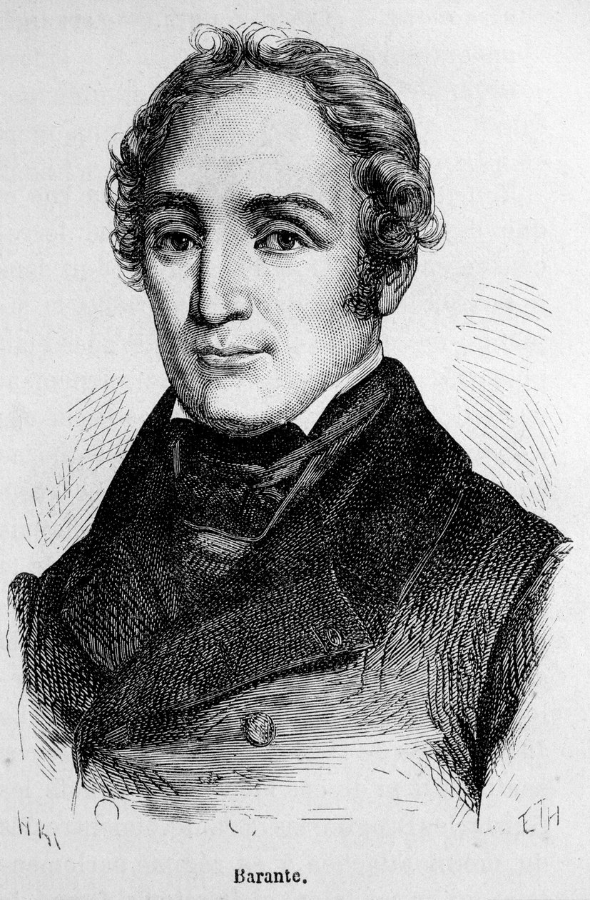 Portrét Prospera Brugiere de Barante, francouzského historika a politika (1782 - 1866). od Unknown artist