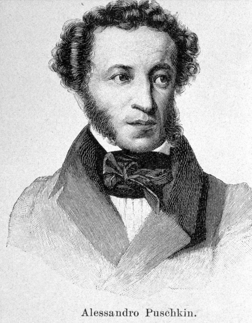 Portrét Puškina (1799 - 1837) od Unknown artist