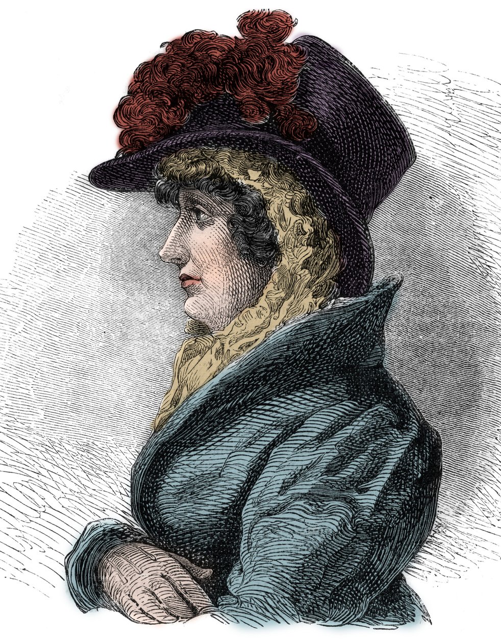 Portrét královny Karolíny Brunšvické (1768-1821), manželky Jiřího IV., anglického krále - Caroline Brunšvická, královna Velké Británie a Irska (1768-1821), choť Jiřího IV. od Unknown artist
