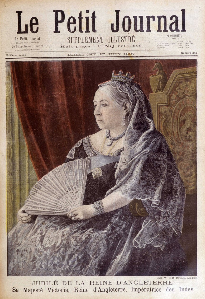 Portrét královny Viktorie u příležitosti jejího jubilea - v „“Le Petite Journal““ z 27.6.1897 od Unknown artist
