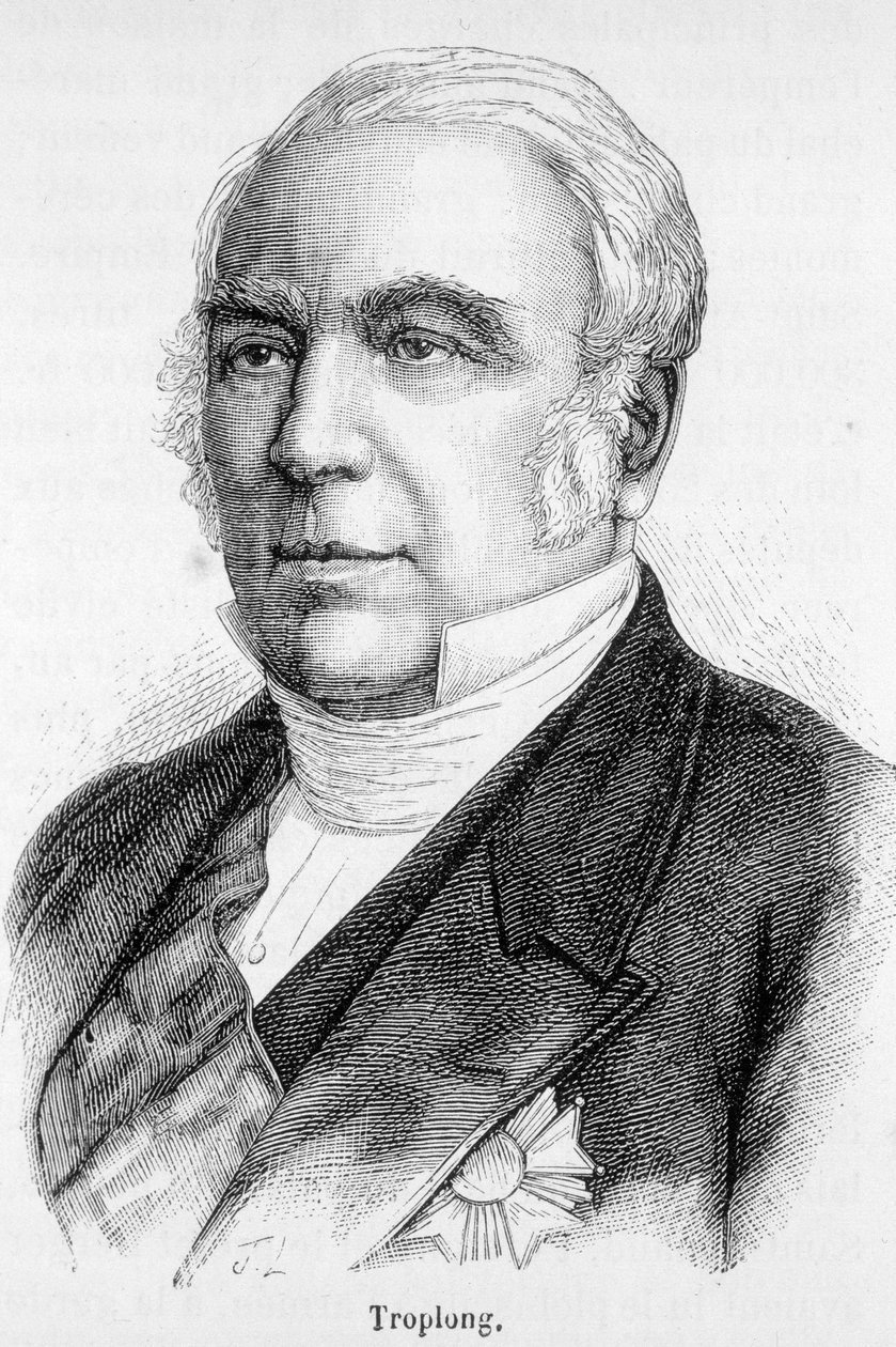 Portrét Raymonda Theodora Troplonga, předsedy Senátu během Druhého císařství (1852-1869). od Unknown artist