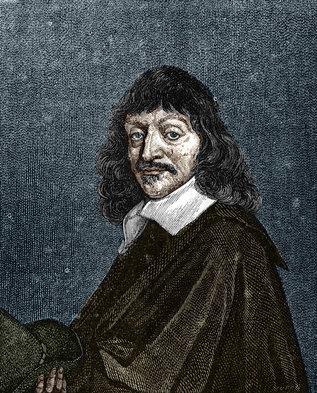 Portrét René Descartes. 1596-1650. od Unknown artist