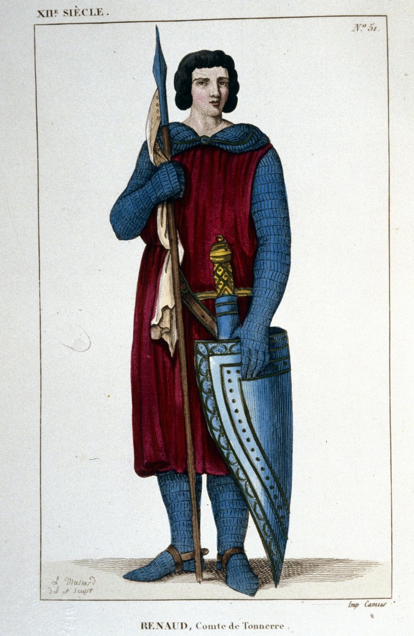 Portrét Renauda, hraběte z Thunderu (cca 990 - 1038). od Unknown artist