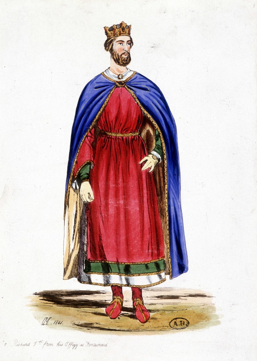 Portrét Richarda I. Anglie, sd. 12. století od Unknown artist