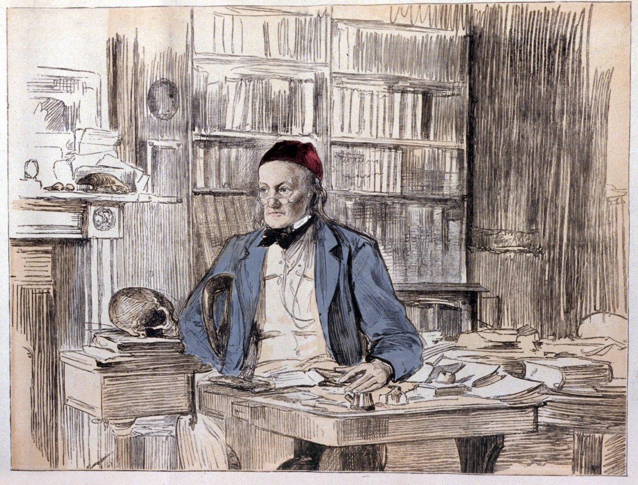 Portrét Richarda Owena (1810-1890), anglického přírodovědce. od Unknown artist