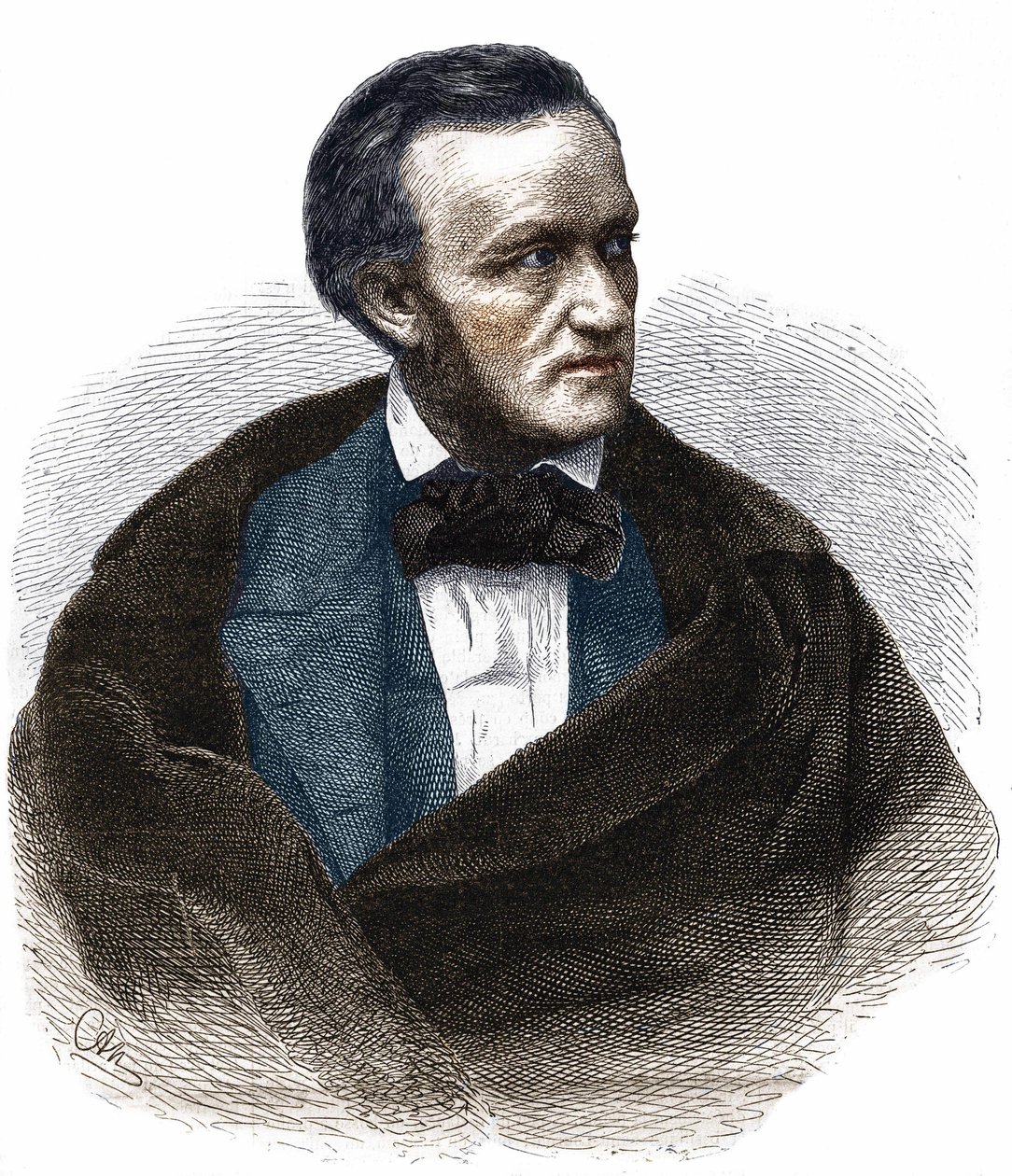 Portrét Richarda Wagnera (1813 - 1883). od Unknown artist