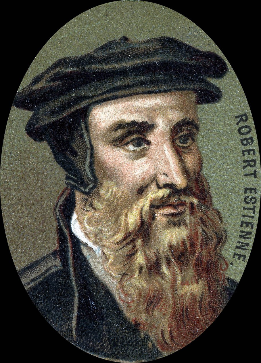 Portrét Roberta Estienna (1503-1559), francouzského tiskaře. od Unknown artist