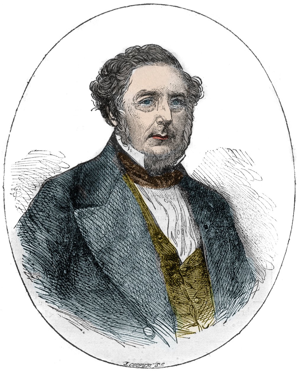 Portrét Roberta Stephensona, anglického strojního a stavebního inženýra (1803-1859) od Unknown artist
