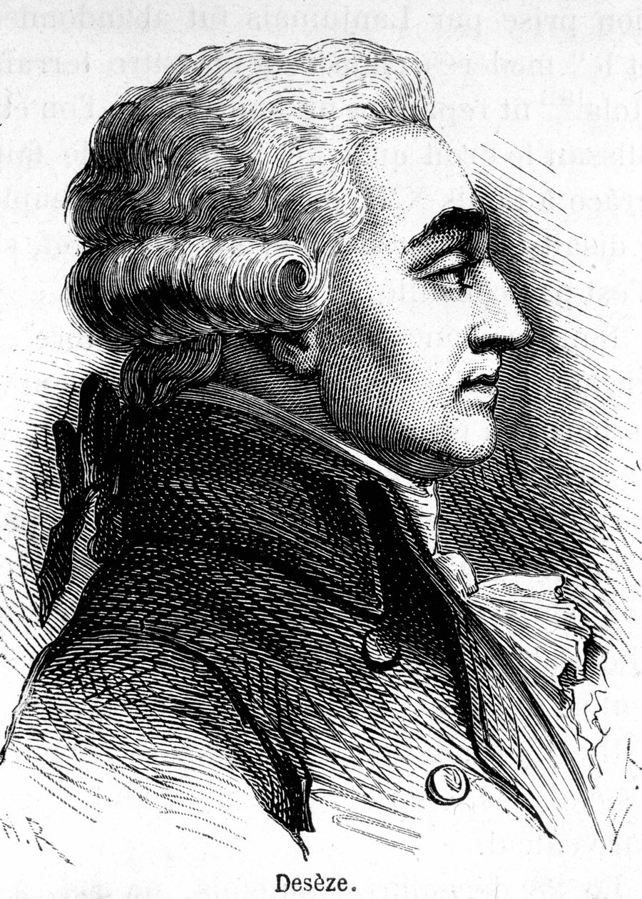 Portrét Romaina Deseze nebo De Seze (1748-1828), právníka Ludvíka XVI. během jeho soudu. od Unknown artist