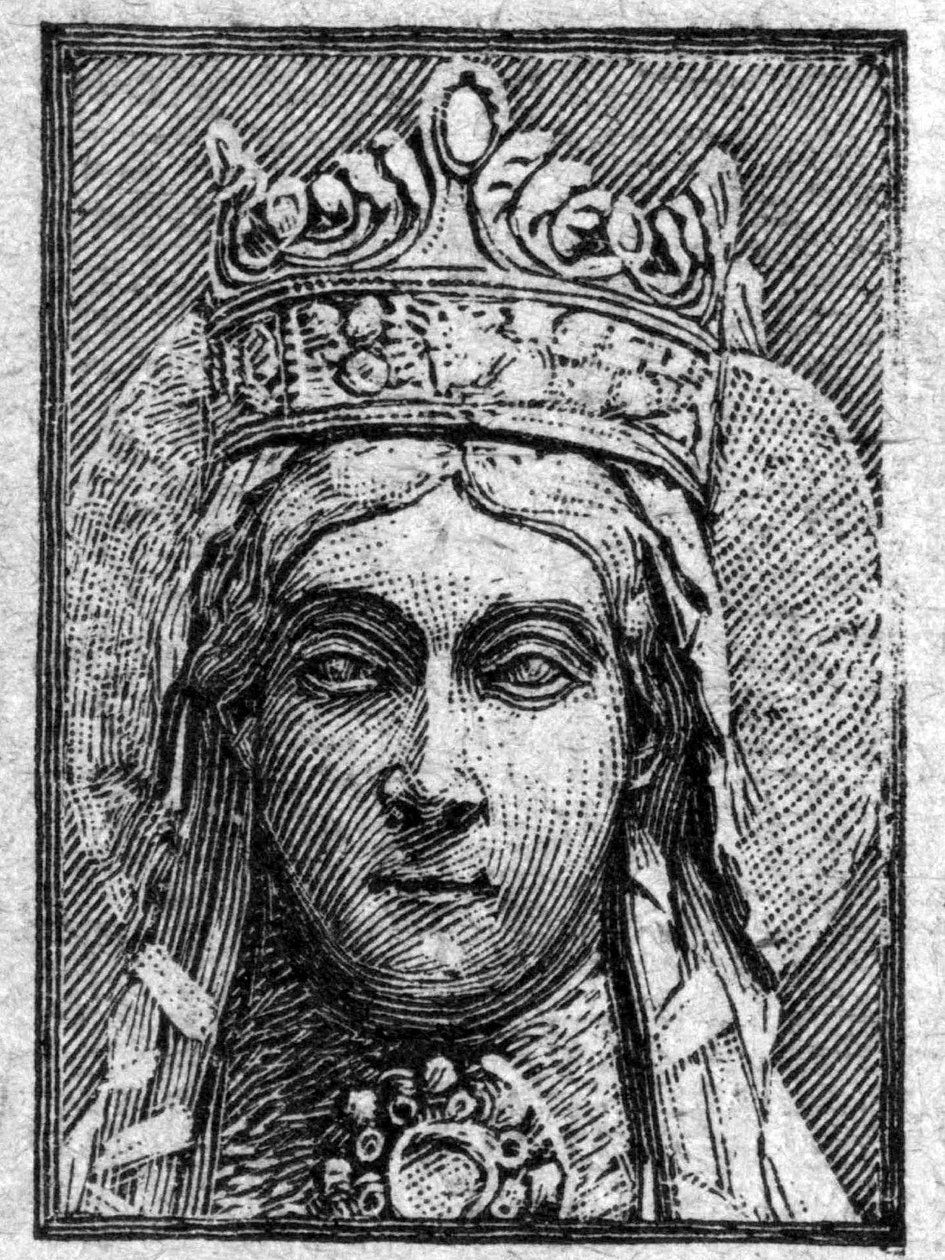 Portrét ženy Saint Clotilde od Clovise 1. (470-548). od Unknown artist