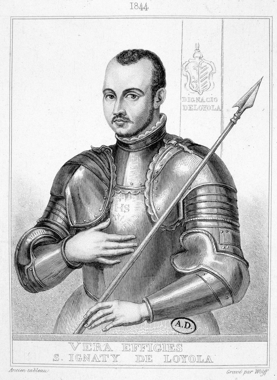 Portrét svatého Ignáce z Loyoly, zakladatele Tovaryšstva Ježíšova (1491-1556) od Unknown artist