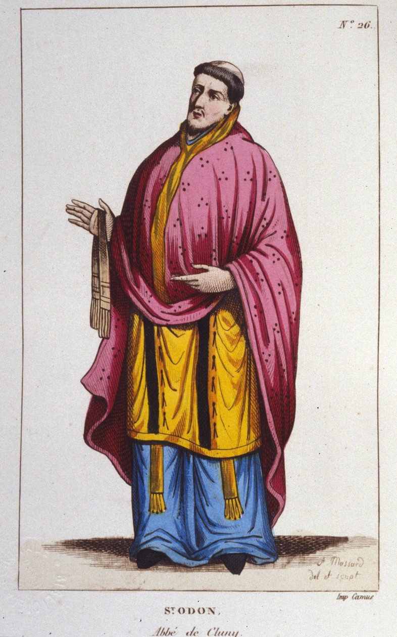 Rytina portrétu Saint Odona de Cluny z roku 1830 od Unknown artist