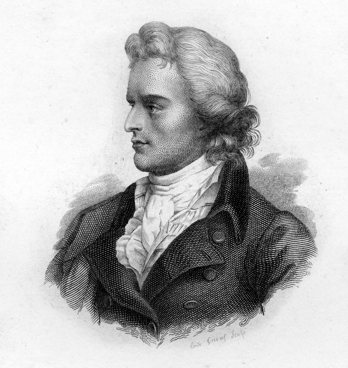 Portrét Schillera (1759-1805), německého básníka a dramatika od Unknown artist