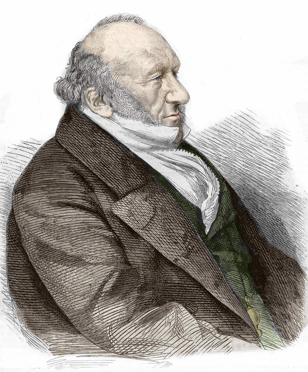 Portrét Sir Moses Montefiore (1784-1885) anglický bankéř a filantrop italského původu. rytina z roku 1867. od Unknown artist