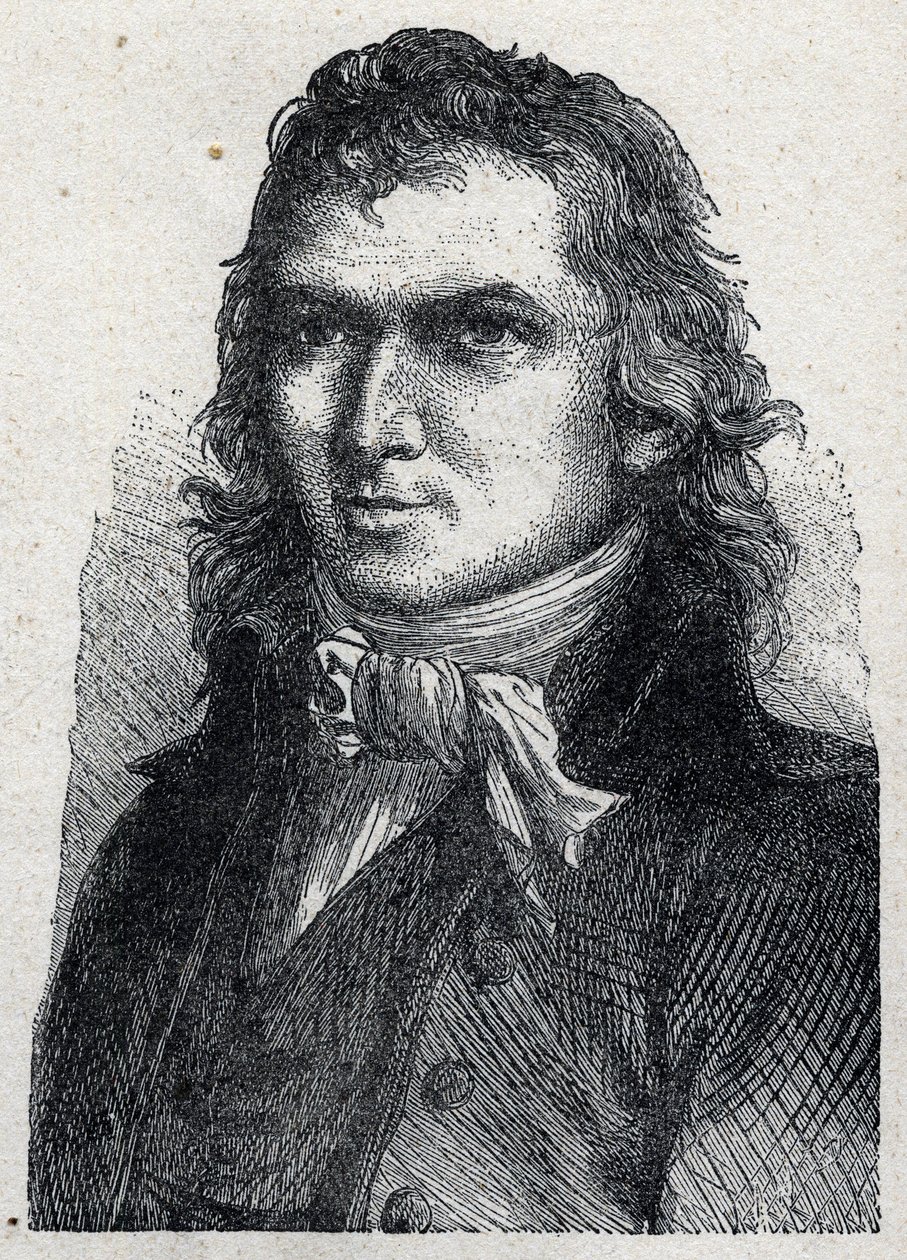 Portrét Stanislase Josepha Francoise Xaviera Rovera (1748-1798), francouzského vojáka a zástupce monarchisty. od Unknown artist