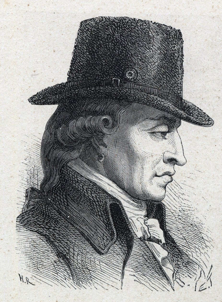 Portrét Stanislase Marie Maillarda (1763-1794), soudního vykonavatele a emblematické postavy francouzské revoluce. od Unknown artist
