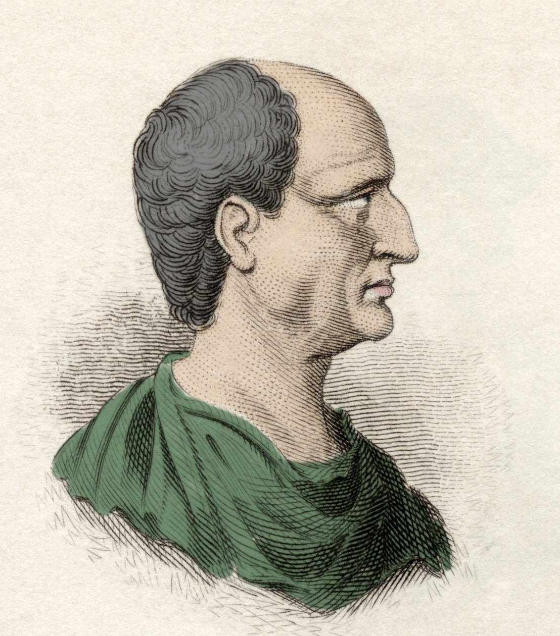 Portrét Themistokla (řecky Themistokles), státníka a athénského vojevůdce (525-460 př. Kr.). Rytina 19. století. od Unknown artist