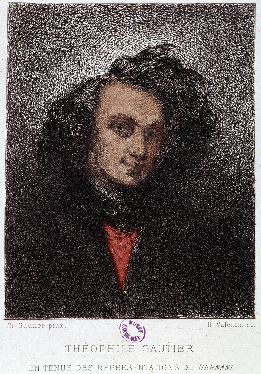 Portrét Théophila Gautiera v Hernani od Victora Huga. 19. století. od Unknown artist