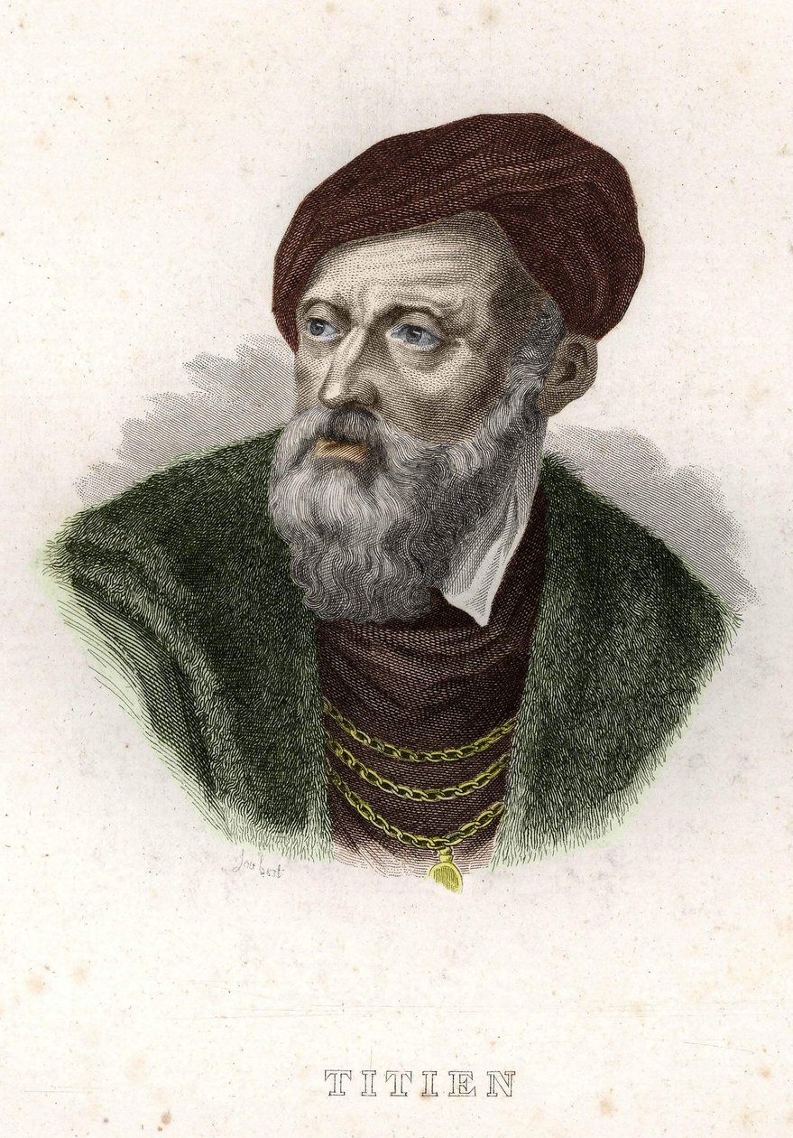 Portrét Tiziana Vecellia (The Tizian) (1490 - 1576) od Unknown artist