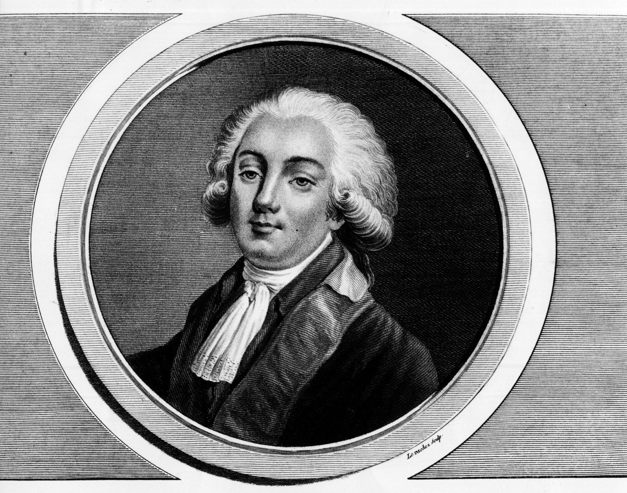Portrét Trophy-Gerarda, hraběte z Lally, barona z Tollendalu, poté markýze z Lally-Tollendal, známějšího jako Gerard de Lally Tollendal (1751-1830), zastoupeného v obecných státech roku 1789. Rytina v „“ Kompletní sbírka historických obrazy z od Unknown artist