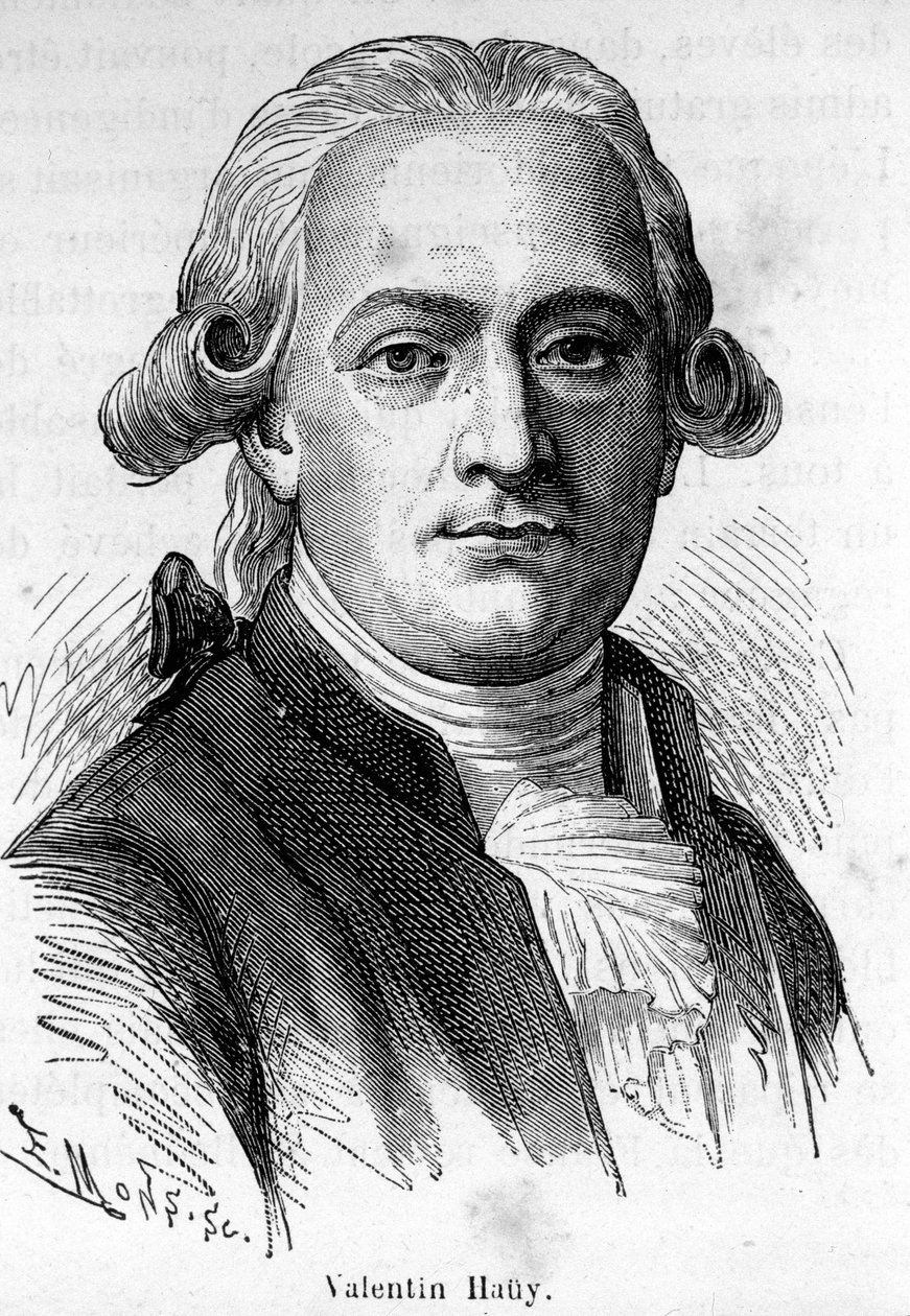 Portrét Valentina Hauye, francouzského pedagoga (1745-1822), věnoval se výchově nevidomých. od Unknown artist