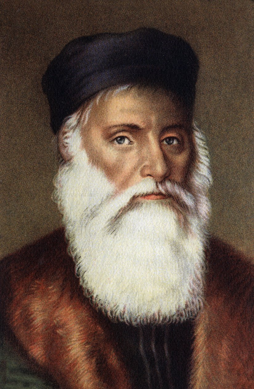 Portrét portugalského mořeplavce Vasco de Gamy. od Unknown Artist