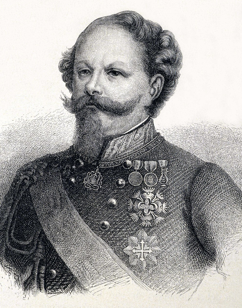 Portrét Viktora Emanuela II. Savojského (Victor-Emmanuel), v italštině Vittorio Emanuele II. od Unknown artist