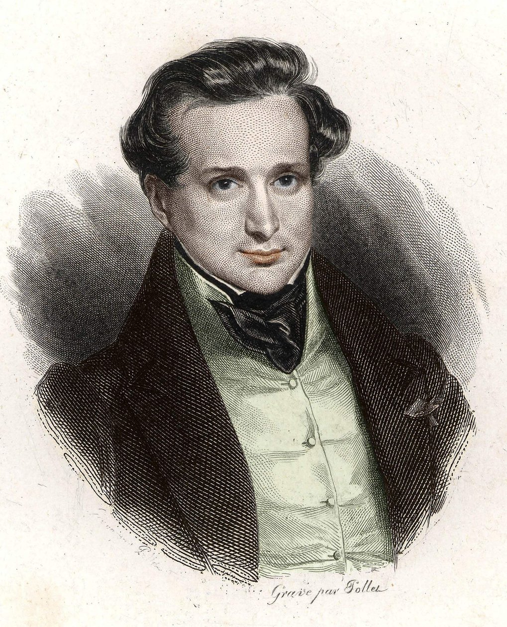 Portrét Victora Huga, mladého muže od Unknown artist